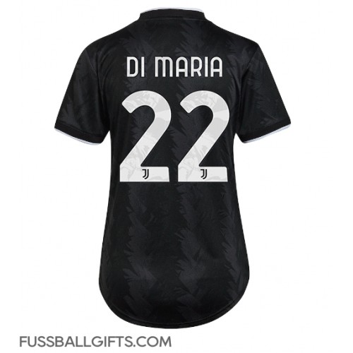 Juventus Angel Di Maria #22 Fußballbekleidung Auswärtstrikot Damen 2022-23 Kurzarm
